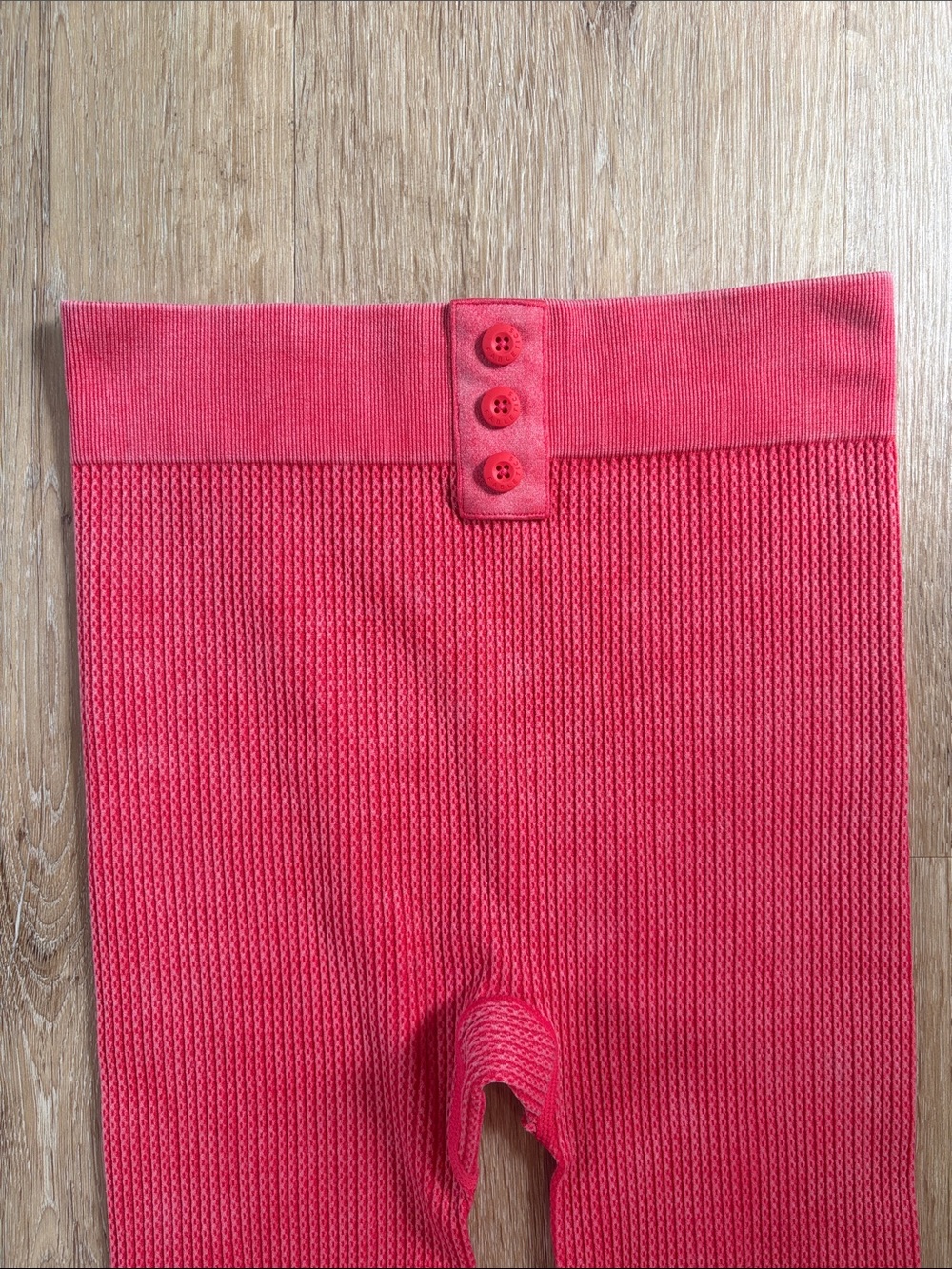 Fabletics Women's Red Ribbed 3-Piece Matching Set - Picture 9 of 11